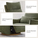 CHITA Power Swivel Glider Recliner Chair, Nursery Glider, Moss Green