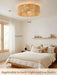 Boho Rattan Caged Fandelier Ceiling Fans with Lights and Remote Control