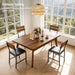 7-Piece 2-Way Extendable Dining Table Set for 4-10, Walnut