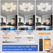 Modern White Compact Ceiling Fan With Dimmable Lighting