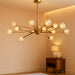39”Gold Chandeliers for Dining Room 15-Light Sputnik Chandelier