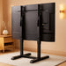 Universal TV Stand, Table Top TV Stand Base Wobble-Free Replacement for Most 24 to 80 Inch LCD LED Tvs, 7 Height Adjustable TV Legs Hold up to 150Lbs, Max VESA 800X500Mm, Black AX10TB02