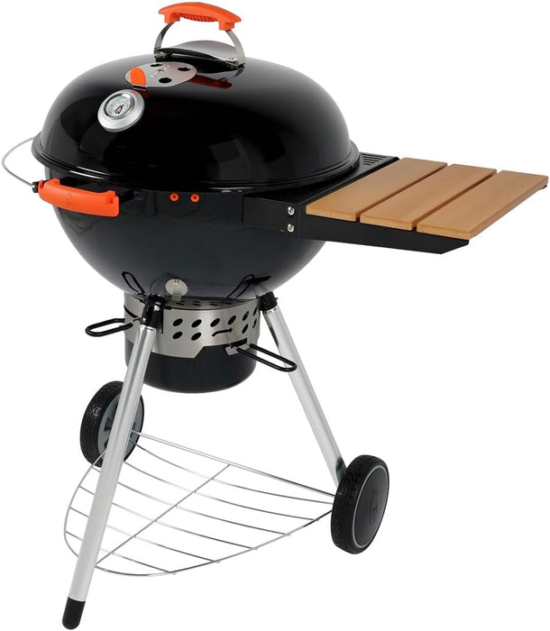 Charcoal Kettle BBQ Grill with Side Table (Rodeo ST-57), 22" – Charcoal Barbecue Grill - Outdoor Smokers and Grills – BBQ with Smoker