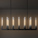 Black Farmhouse Dining Room Linear Chandelier Fixture