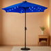 8X10' Rectangle LED Lighted Umbrella Patio Umbrella Outdoor W/Crank