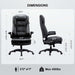 Executive Office Chair, Big and Tall Desk Chair 400Lbs Wide Seat, High Back PU Leather Ergonomic Computer with Adjustable Armrest, 360° Swivel Height, Black