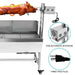 BBQ Rotisserie Grill Pig Lamb Chicken Roaster Spit Outdoor 25W Stainless Steel