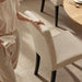 Dining Chairs Set of 4, Upholstered Dining Room Chairs with Padded Seat & Solid Wood Legs, Modern Farmhouse Kitchen Chairs for Living Room/Restaurant/Cafe, Oatmeal (Only Chair)