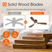 52 Inch Contemporary Flush Mount Ceiling Fan