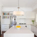 20Inches White Drum Chandelier Large Pendant Lights for Dining Room