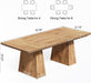 Dining Table for 6 People, Wooden Table, Rectangle Furniture with Heavy Duty Legs, Modern Kitchen Table for Home, Dining Room, Oak