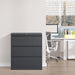 3 Drawer Lateral File Cabinet with Lock,Black Home Office Cabinet