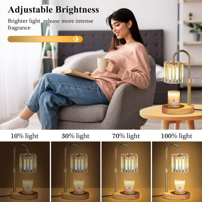Candle Warmer Lamp, with Timer Dimmer Adjustable Height, Birthday Gifts for Women Men, for Mom, Wax Melt Warmer for Home Decor Room Decor, Thanksgiving Gifts Christmas