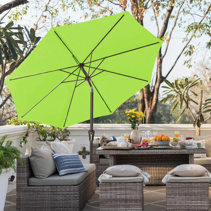 9FT Outdoor Patio Umbrella, Market Umbrella, Apple Green