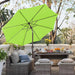 9FT Outdoor Patio Umbrella, Market Umbrella, Apple Green
