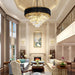 Gold K9 Crystal Chandelier 24 Inch PendantLighting