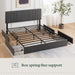 Billie Platform Bed Frame, Four Underbed Storage Drawers, King