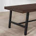 71" Large Kitchen Table, Industrial Wood Dining Table, Rustic Birch