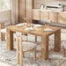 Extendable Dining Tables for 4-10, Modern Farmhouse Kitchen Table