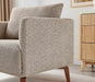 Oversized Accent Chair Modern Boucle Armchair for Living Room- 37" Wide Accent Chair with Solid Wood Legs, Camel Upholstered Lounge Chair for Bedroom & Office, Cozy Reading Chair (Easy Assembly)