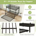 Twin over Full Bunk Bed Frame with Trundle for Guest Room