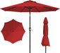 10FT Patio Umbrella, Outdoor Umbrella with Push Button Tilt and Crank, 8 Sturdy Ribs, UV Protection & Waterproof Market Umbrella for Pool, Backyard, Beach,Deck