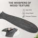 70 Inch Large Ceiling Fan with Light Remote, 3 Grey Wood Blades
