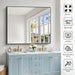 FortyByFortyEightInch Black Elegant Bathroom Mirror