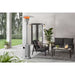 48000 BTU Stainless Steel Propane Standing Patio Heater with Wheels