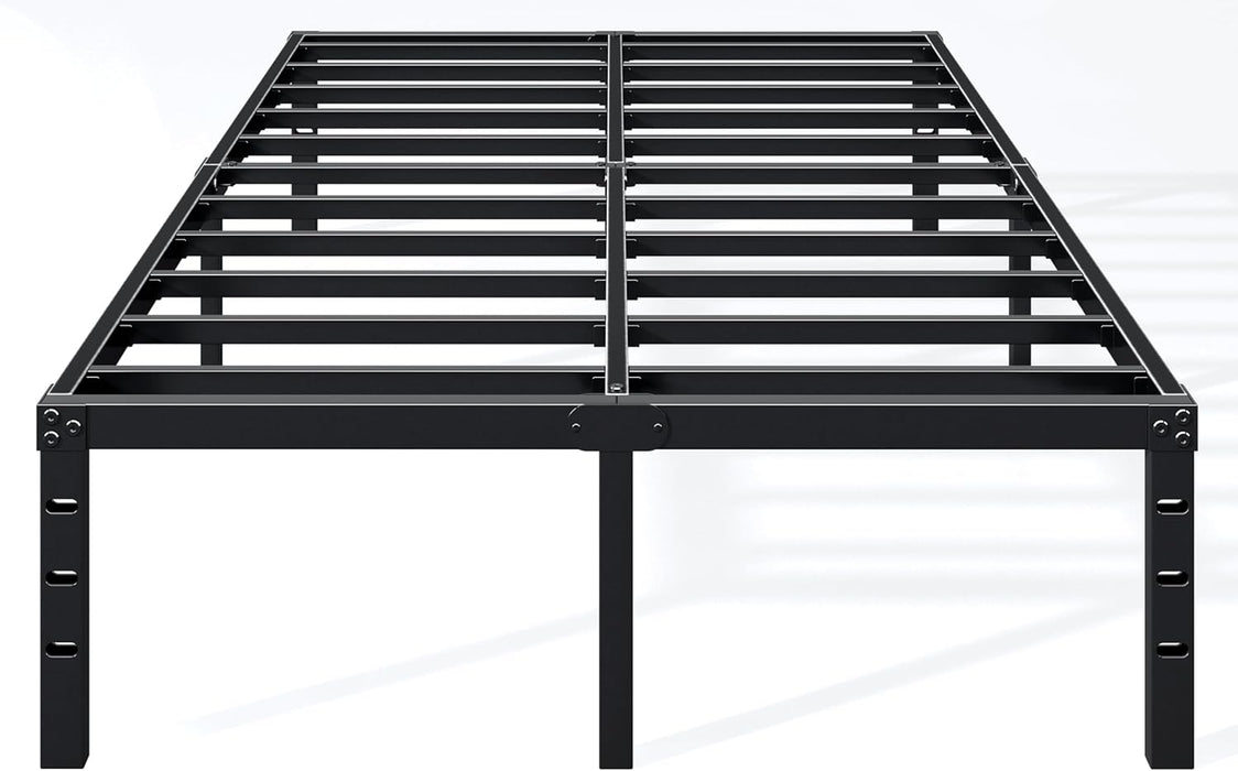 16 Inch Full Bed Frame, under Bed Storage, Black