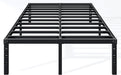 16 Inch Full Bed Frame, under Bed Storage, Black
