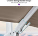Cantilever White Umbrella 9' X 12' Left and Right Tilt, Beige
