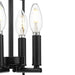 Better Homes and Gardens 12" Craftsman Dimmable 4-Light Black Candlestick Cage Pendant Light