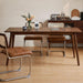 63’’ Solid Wood Dining Table for 4-6, Rectangular Farmhouse Kitchen Table