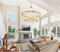 AntiqueGold Wagon Wheel Chandelier 47 Inch TwoTier