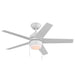 Mena 44 In. LED Indoor/Outdoor Matte White Ceiling Fan with Light Kit and Reversible Blades Included