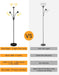 Floor Lamp Black, Standing Lamp, 71" Tall Lamps for Living Room, 3 Way Switch, Plastic Lampshade, Torchiere Floor Lamp with Reading Lamps, Modern Pole Lamps for Bedroom Kids Room E26 Base(No Bulb)