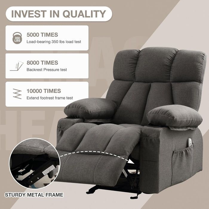 Massaging Recliner Chair with Heat