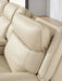 Double Deal Modern Leather Match 3-Piece Power Reclining Sofa Sectional with Adjustable Headrest, USB Ports, Storage and Cup Holders, Beige