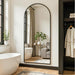 Full Length Mirror, 69"X28" Arched Full Body Mirror, Floor Mirrors with Stand, Body Mirrors Standing Hanging Leaning against Wall,Aluminum Frame Mirrors for Bedroom Cloakroom,Living Room,Black