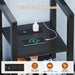 Black CommercialGrade Triple Bunk Bed HouseShaped LED