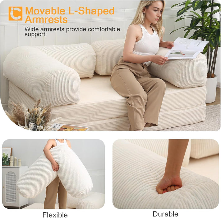 Queen Foldable Sleeper Sofa Bed LivingSpace SpaceSaver