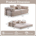 4 In 1 Convertible Folding Sleeper Sofa Bed - ShipItFurniture