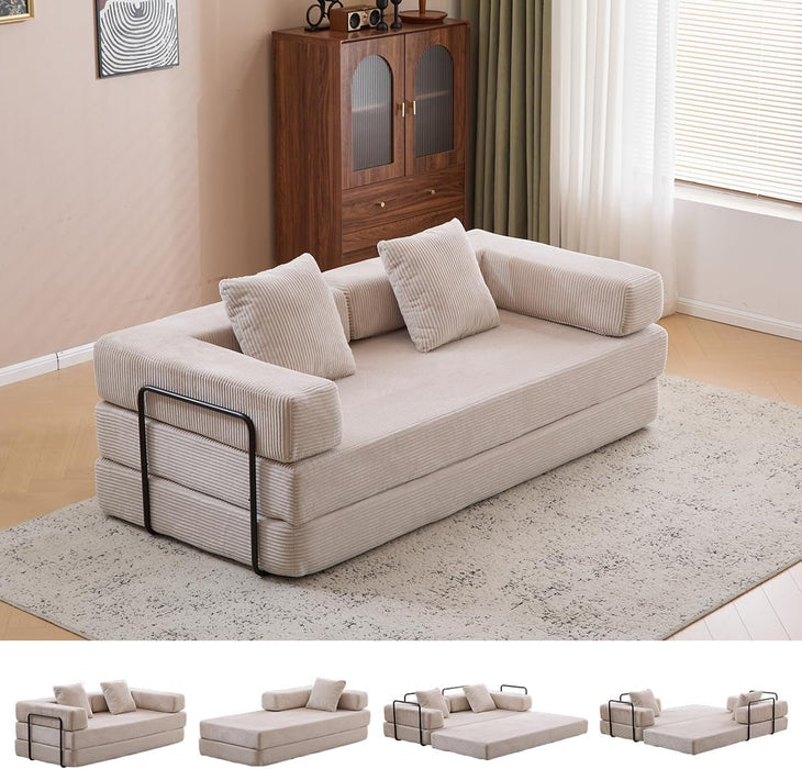 4 In 1 Convertible Folding Sleeper Sofa Bed - ShipItFurniture