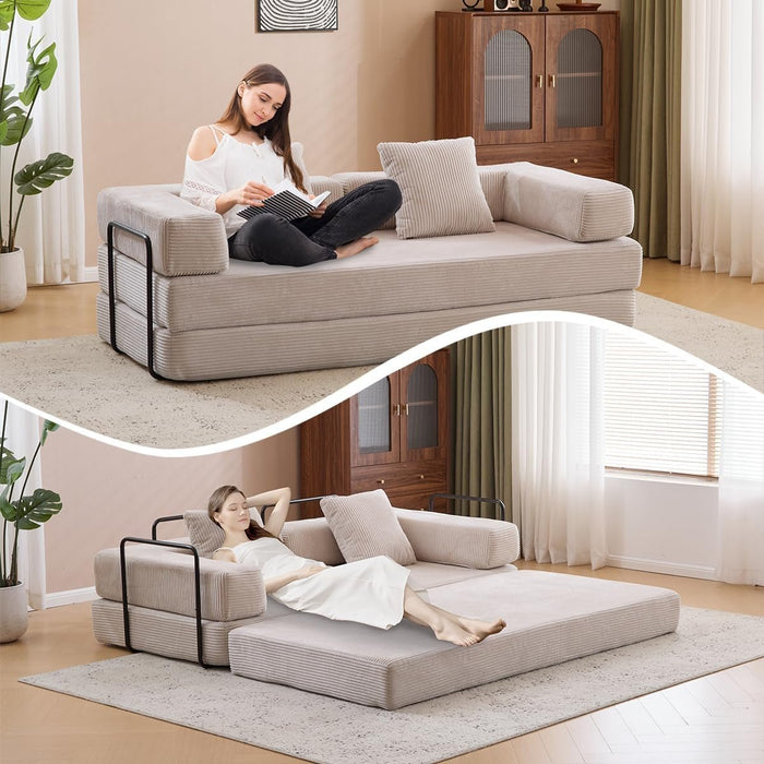 4 In 1 Convertible Folding Sleeper Sofa Bed - ShipItFurniture