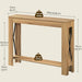 Farmhouse Console Table, 39.4'' Small Narrow Entryway Table, Wood Couch Table behind Sofa with Storage Shelf, Slim Farmhouse Hallway Table for Living Room, Hallway, Foyer, Light Walnut CT34VV