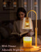 Adjustable Candle Warmer Lamp with Timer - Electric Light Wax Warming Dimmable Flameless Top Melter Heater Melting Heating Height Small Jar Candles Gifts Women Mom Birthday Home Desk Modern Decor