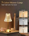 Gold Rechargeable Table Lamp [2 Pack], Cordless Touch LED Bedside Lamp with 3 Color Modes, USB Dimmable