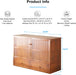 Queen Murphy Bed Cabinet With Mattress USBChargingPort