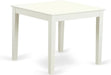 OXT-LWH-T Oxford Square Dining Room Table for Small Spaces, 36X36 Inch, Linen White
